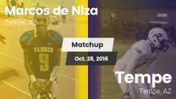 Matchup: Marcos de Niza High vs. Tempe  2016