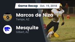 Recap: Marcos de Niza  vs. Mesquite  2018