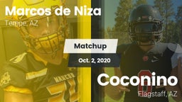 Matchup: Marcos de Niza High vs. Coconino  2020