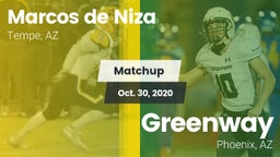 Matchup: Marcos de Niza High vs. Greenway  2020
