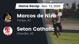 Recap: Marcos de Niza  vs. Seton Catholic  2020