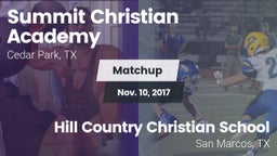 Matchup: Summit Christian vs. Hill Country Christian School 2017