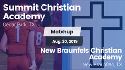 Matchup: Summit Christian vs. New Braunfels Christian Academy 2019