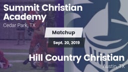 Matchup: Summit Christian vs. Hill Country Christian  2019