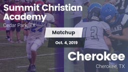 Matchup: Summit Christian vs. Cherokee  2019