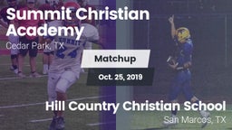 Matchup: Summit Christian vs. Hill Country Christian School 2019