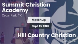Matchup: Summit Christian vs. Hill Country Christian  2020