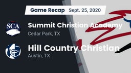 Recap: Summit Christian Academy  vs. Hill Country Christian  2020