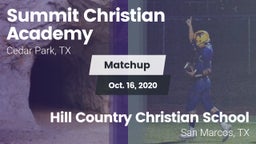 Matchup: Summit Christian vs. Hill Country Christian School 2020