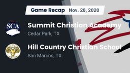 Recap: Summit Christian Academy  vs. Hill Country Christian School 2020