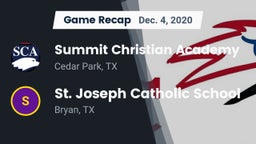 Recap: Summit Christian Academy  vs. St. Joseph Catholic School 2020
