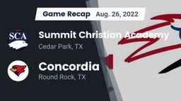 Recap: Summit Christian Academy  vs. Concordia  2022