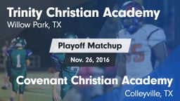 Matchup: Trinity Christian Ac vs. Covenant Christian Academy 2016
