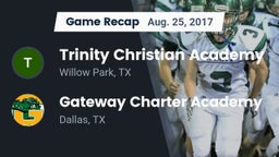Recap: Trinity Christian Academy vs. Gateway Charter Academy  2017