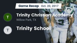 Recap: Trinity Christian Academy vs. Trinity School 2017