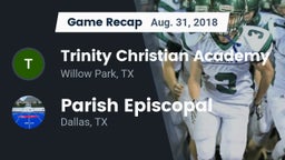 Recap: Trinity Christian Academy vs. Parish Episcopal  2018