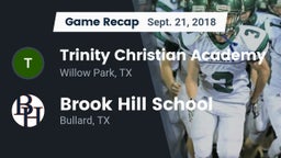 Recap: Trinity Christian Academy vs. Brook Hill School 2018
