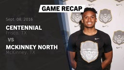 Recap: Centennial  vs. McKinney North  2016