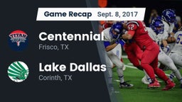Recap: Centennial  vs. Lake Dallas  2017