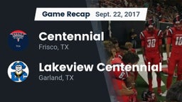 Recap: Centennial  vs. Lakeview Centennial  2017