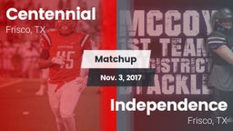 Matchup: Centennial High vs. Independence  2017