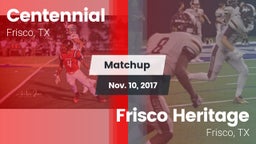 Matchup: Centennial High vs. Frisco Heritage  2017