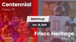 Matchup: Centennial High vs. Frisco Heritage  2018