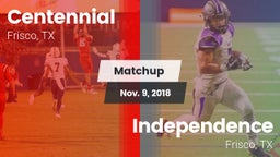 Matchup: Centennial High vs. Independence  2018