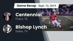 Recap: Centennial  vs. Bishop Lynch  2019