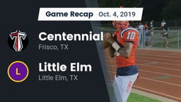 Recap: Centennial  vs. Little Elm  2019