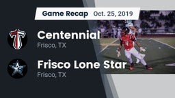 Recap: Centennial  vs. Frisco Lone Star  2019