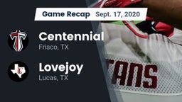 Recap: Centennial  vs. Lovejoy  2020