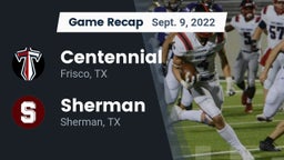 Recap: Centennial  vs. Sherman  2022
