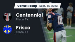 Recap: Centennial  vs. Frisco  2022