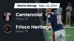 Recap: Centennial  vs. Frisco Heritage  2022