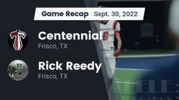 Recap: Centennial  vs. Rick Reedy  2022