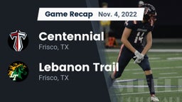 Recap: Centennial  vs. Lebanon Trail  2022