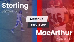 Matchup: Sterling  vs. MacArthur  2017