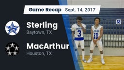 Recap: Sterling  vs. MacArthur  2017