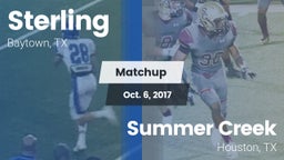 Matchup: Sterling  vs. Summer Creek  2017