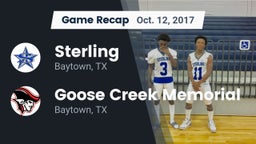 Recap: Sterling  vs. Goose Creek Memorial  2017
