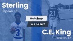 Matchup: Sterling  vs. C.E. King  2017