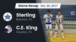 Recap: Sterling  vs. C.E. King  2017
