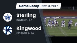 Recap: Sterling  vs. Kingwood  2017