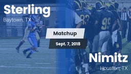 Matchup: Sterling  vs. Nimitz  2018