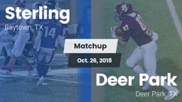 Matchup: Sterling  vs. Deer Park  2018