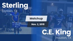 Matchup: Sterling  vs. C.E. King  2018