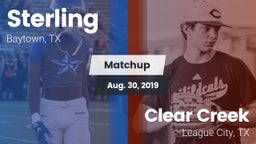 Matchup: Sterling  vs. Clear Creek  2019