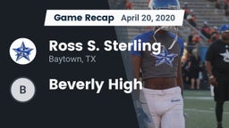 Recap: Ross S. Sterling  vs. Beverly High 2020