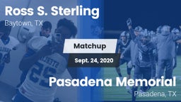 Matchup: Sterling  vs. Pasadena Memorial  2020